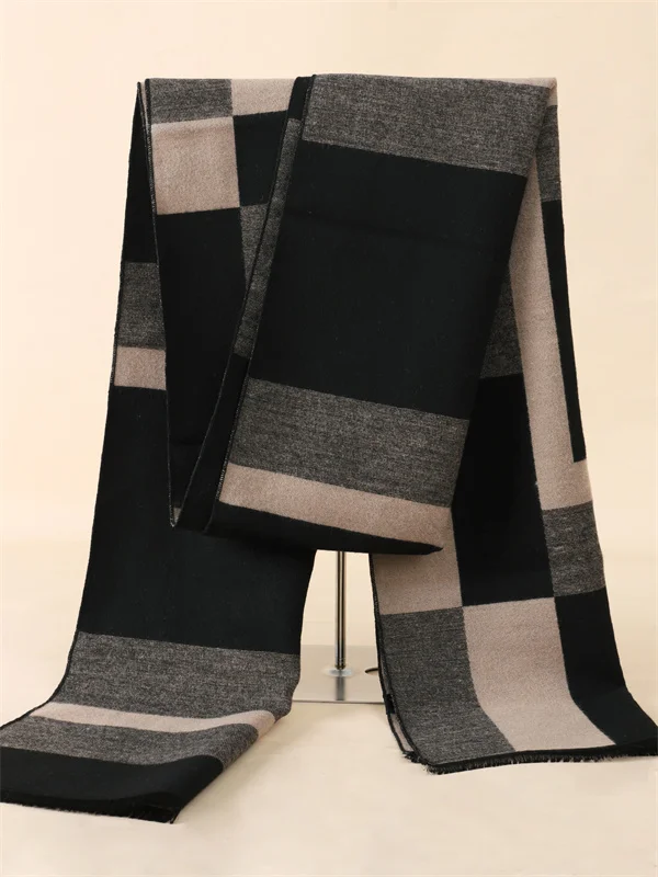 Herren Schal Winterschal Stola Schlauchschal Halstuch Wollschal Strickschal Loop