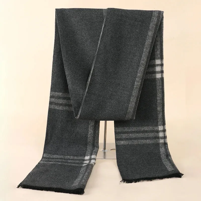 Herren Schal Winterschal Stola Schlauchschal Halstuch Wollschal Strickschal Loop