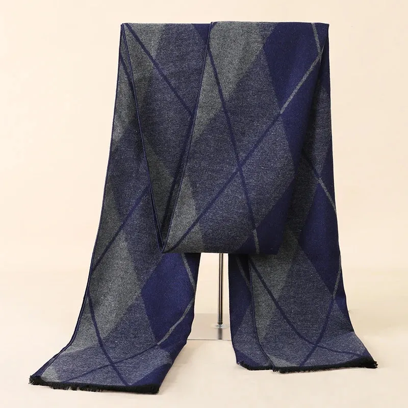 Herren Schal Winterschal Stola Schlauchschal Halstuch Wollschal Strickschal Loop