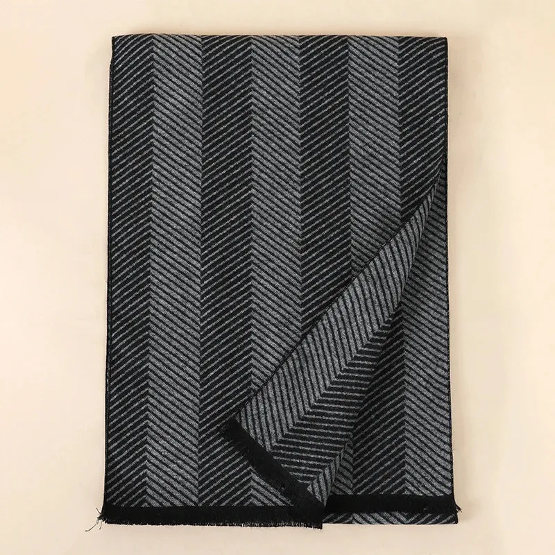 Herren Schal Winterschal Stola Schlauchschal Halstuch Wollschal Strickschal Loop