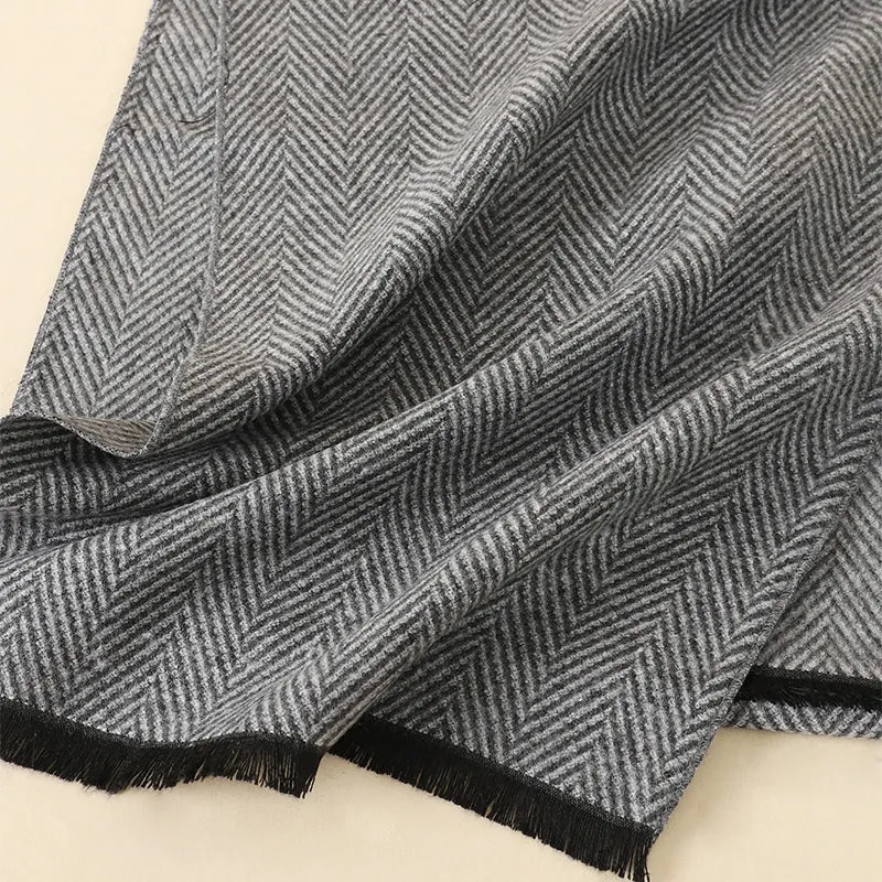 Herren Schal Winterschal Stola Schlauchschal Halstuch Wollschal Strickschal Loop