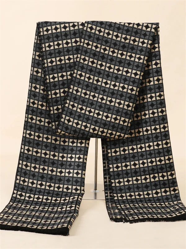 Herren Schal Winterschal Stola Schlauchschal Halstuch Wollschal Strickschal Loop