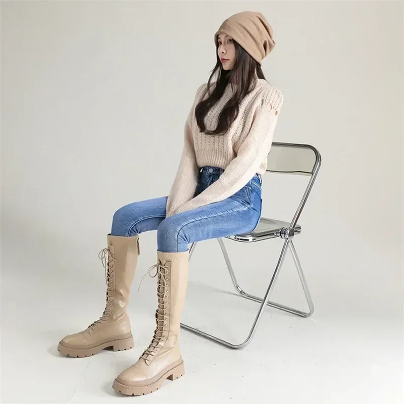 Damen Winter Warm Thermo Jeans Hose Innenfleece Stretch Hosen Leggins Denim