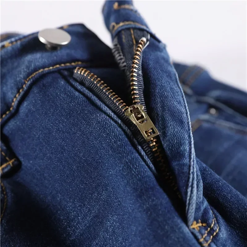 Damen Winter Warm Thermo Jeans Hose Innenfleece Stretch Hosen Leggins Denim