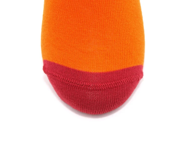 1 Paar Bio Kindersocken ohne drückende Naht orange