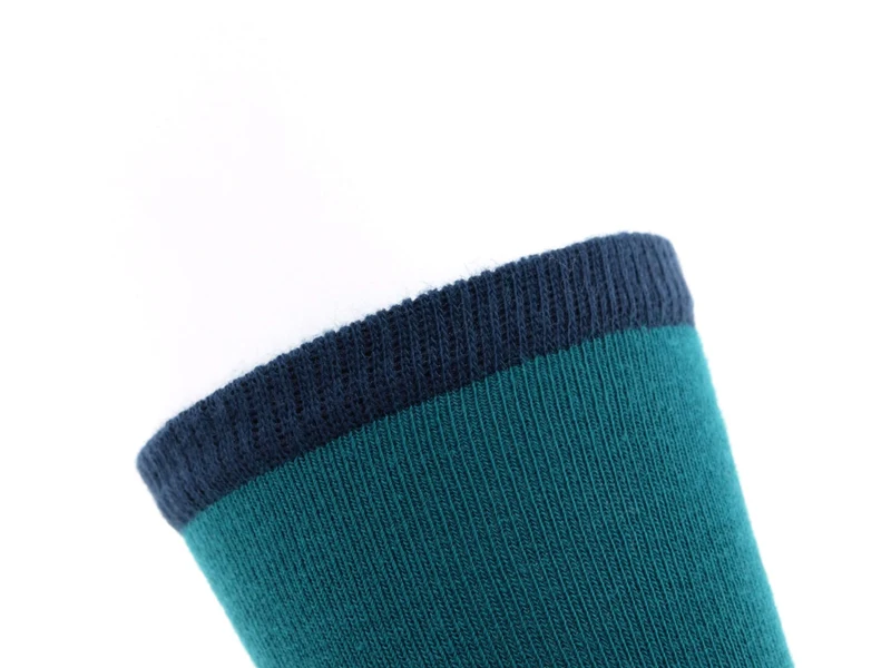 1 Paar Bio Kindersocken ohne drückende Naht petrol