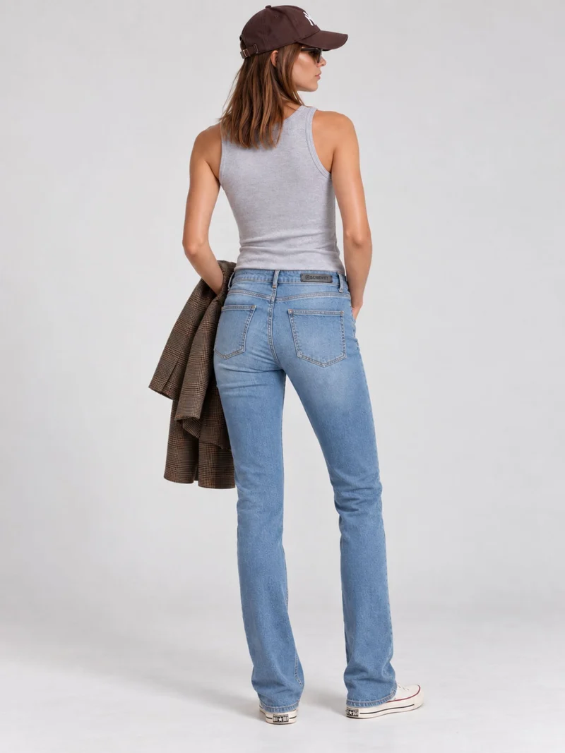 SCREVET - SPARKY, Slim Fit, Mid-Waist, Light Blue Used