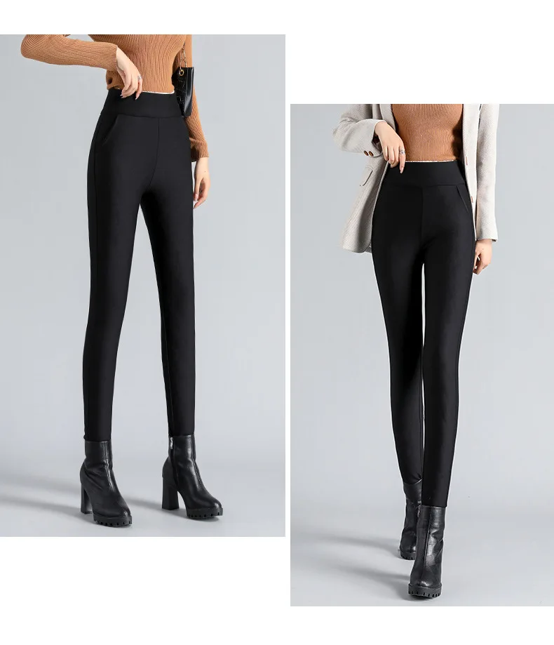 Frauen Hose Winter Leggins Warm Thermohose Innenfleece Leggings Strumpfhose