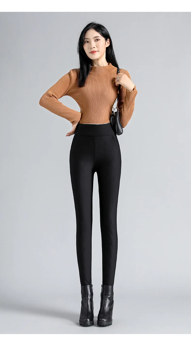 Frauen Hose Winter Leggins Warm Thermohose Innenfleece Leggings Strumpfhose