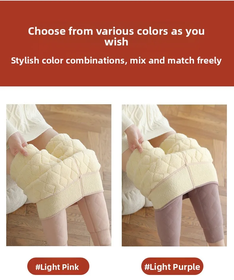 Frauen Hose Winter Leggins Warm Thermohose Innenfleece Leggings Strumpfhose