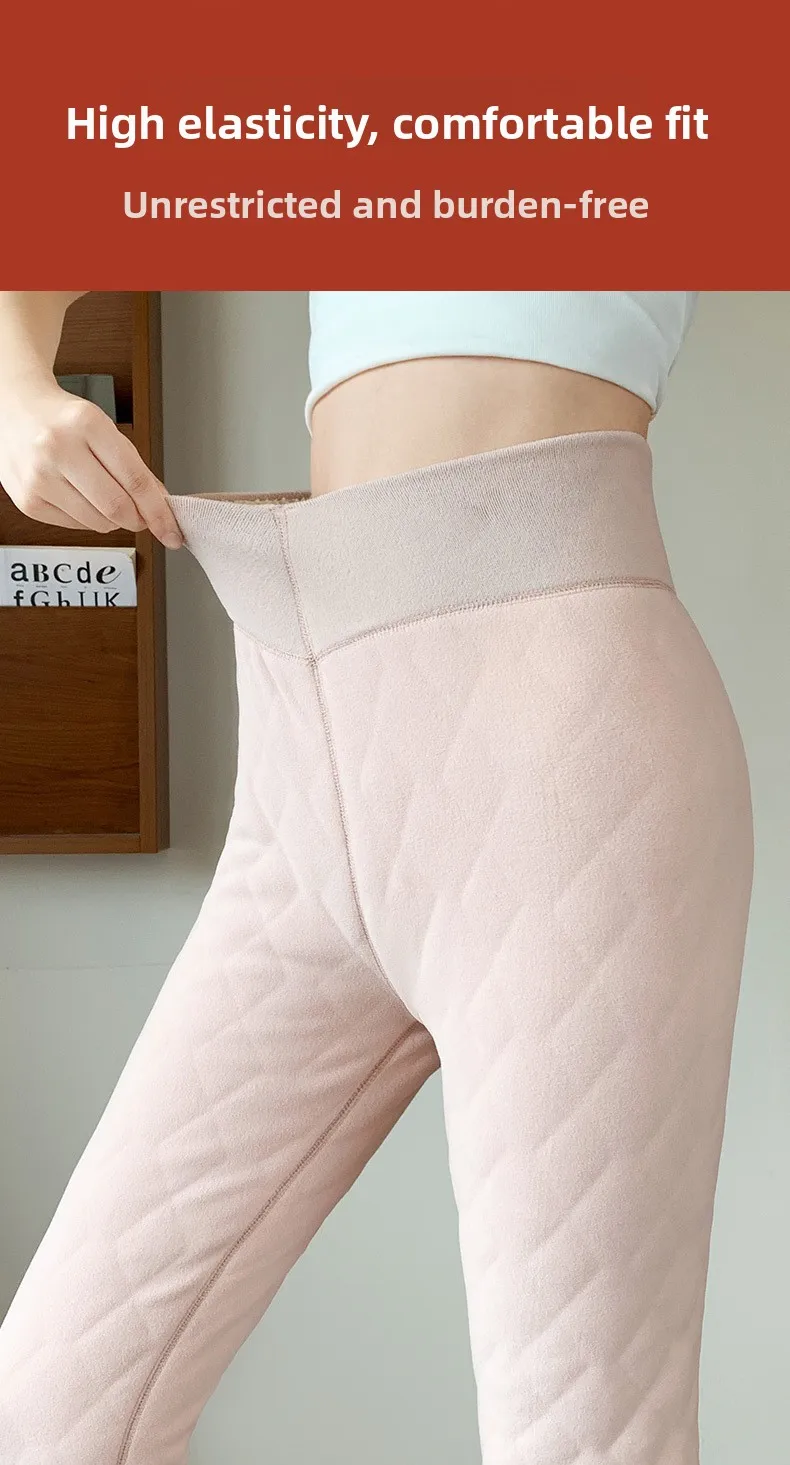 Frauen Hose Winter Leggins Warm Thermohose Innenfleece Leggings Strumpfhose
