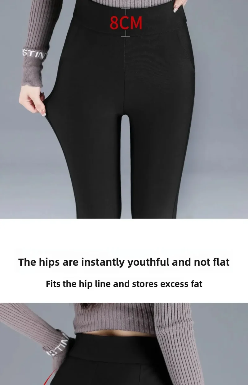 Frauen Hose Winter Leggins Warm Thermohose Innenfleece Leggings Strumpfhose