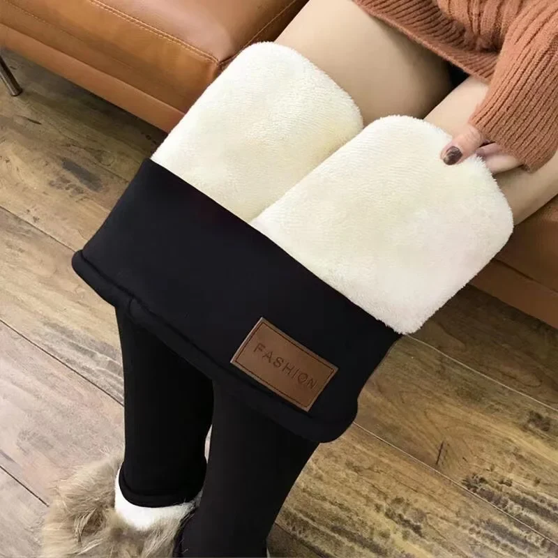 Frauen Hose Winter Warm Thermohose Innenfleece Blickdichte Strumpfhose Leggins