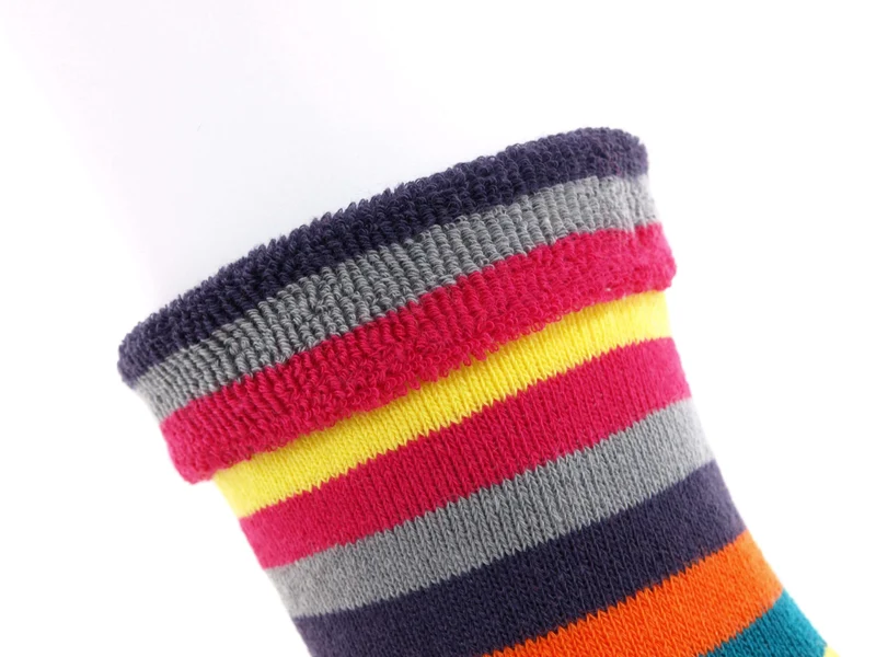 2 Paar Kuschelsocken Kinder geringelt pink