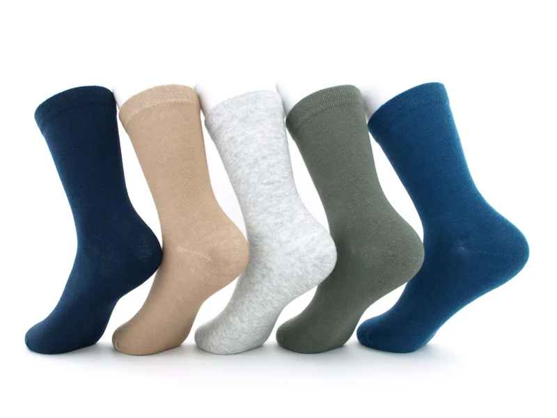 5 Paar Kindersocken ohne drückende Naht einfarbig Mix Boys