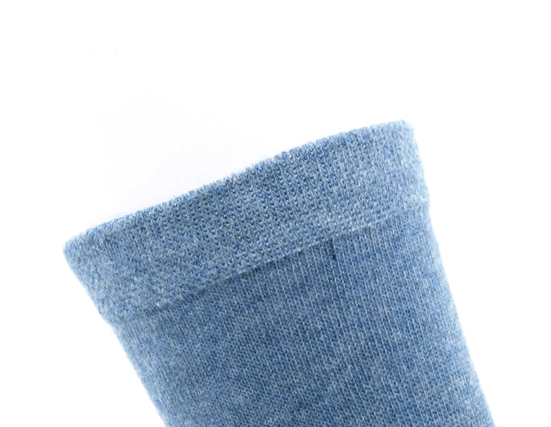 5 Paar Kindersocken ohne drückende Naht einfarbig jeans