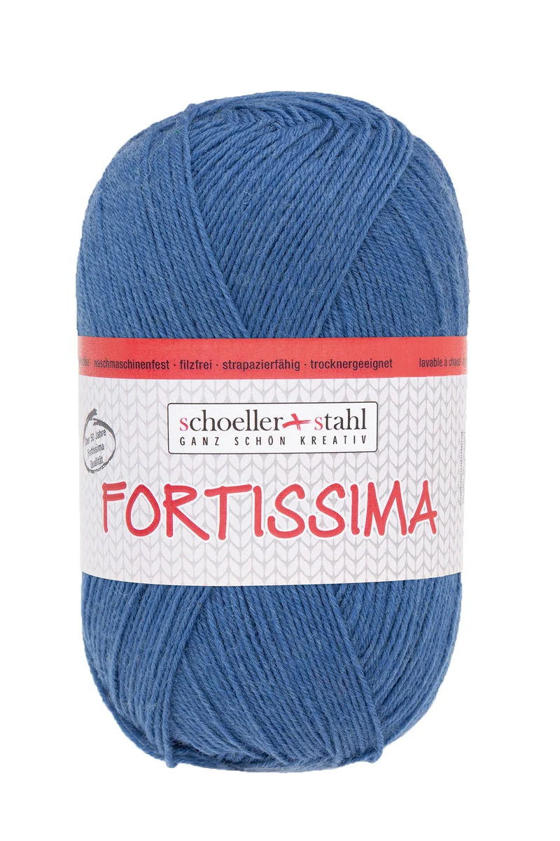Fortissima 4-fach Uni-Sockenwolle 100g | Farbe 2100 - TAUBE