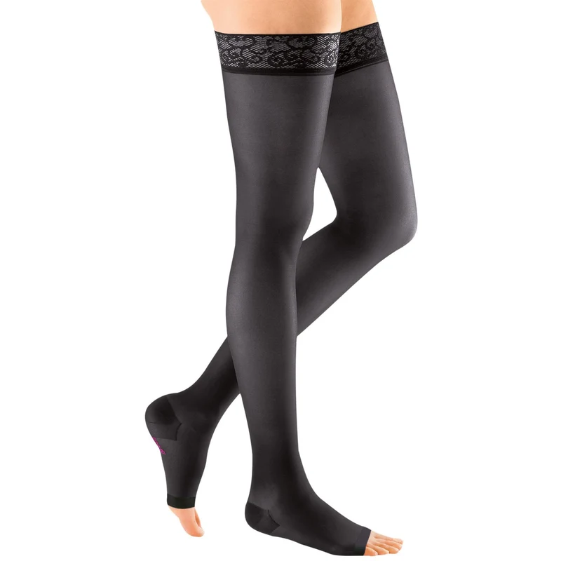 Mediven Sheer & Soft Women's Thigh High 20-30 mmHg, Open Toe