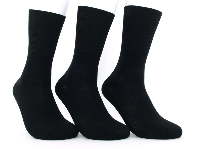 3 Paar Modal Socken antipress schwarz