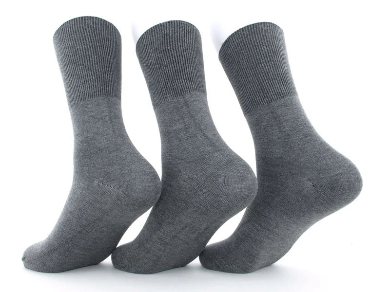 3 Paar Modal Socken antipress grau