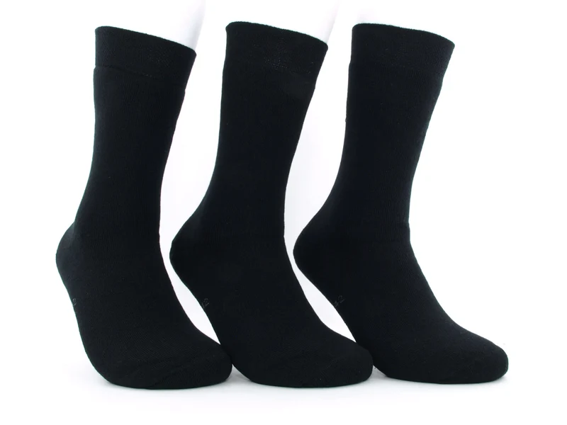 3 Paar Frotteesocken Premium schwarz