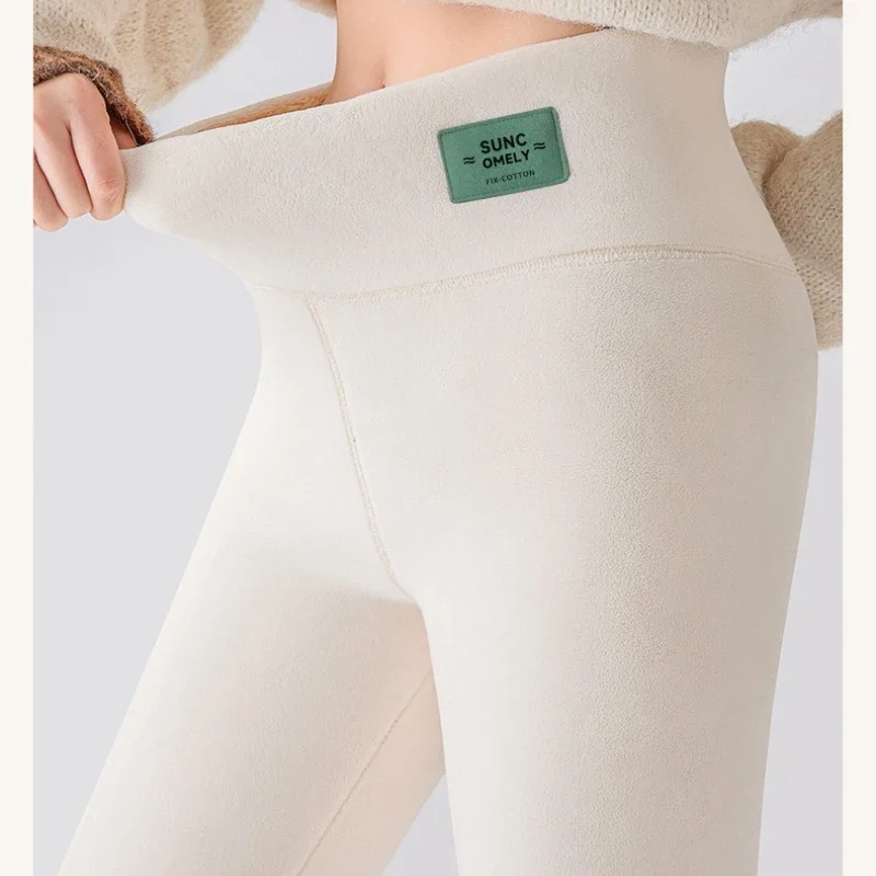 Frauen Hose Winter Leggins Warm Thermohose Innenfleece Blickdichte Strumpfhose