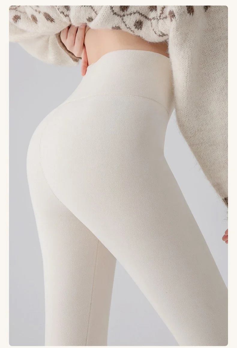 Frauen Hose Winter Leggins Warm Thermohose Innenfleece Blickdichte Strumpfhose