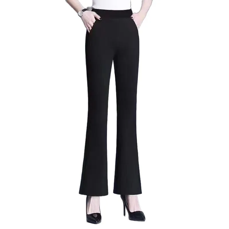 Damen Winter Warm Thermo Schlaghose Hose Innenfleece Stretch Hosen Leggins