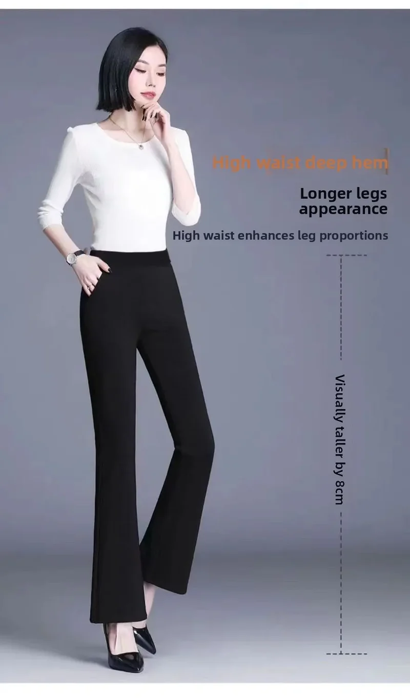 Damen Winter Warm Thermo Schlaghose Hose Innenfleece Stretch Hosen Leggins