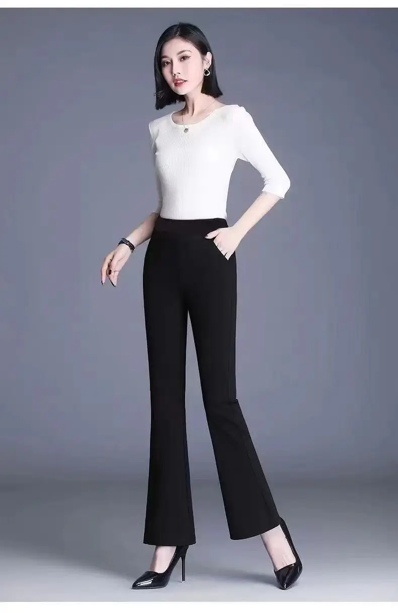 Damen Winter Warm Thermo Schlaghose Hose Innenfleece Stretch Hosen Leggins