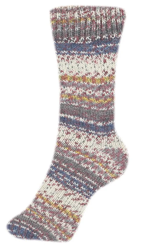 Fortissima bunte 4-fach Sockenwolle | Farbe 2482 - HERBSTLAUB