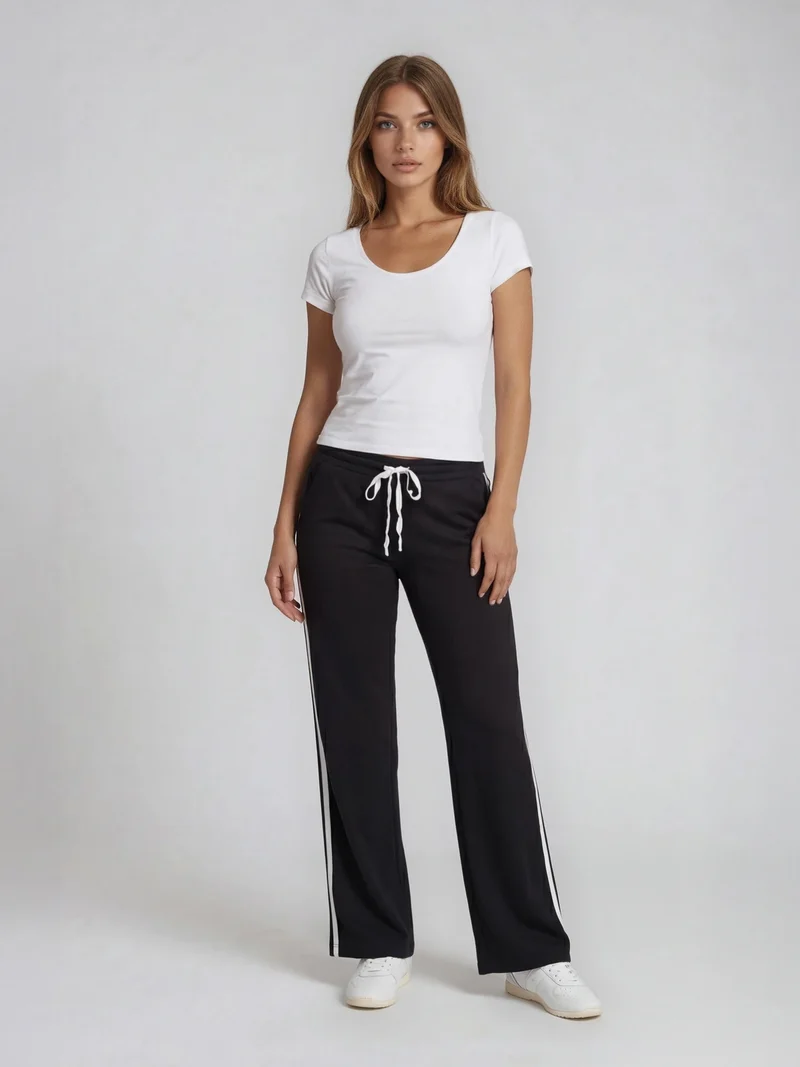 BGLVY - AMBER, Straight Leg, High-Waist, Black