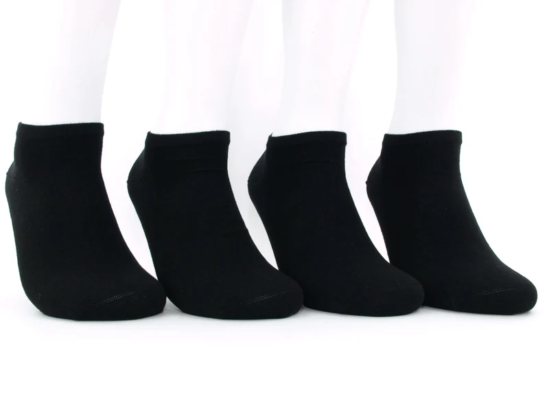 4 Paar Sneaker Socken schwarz