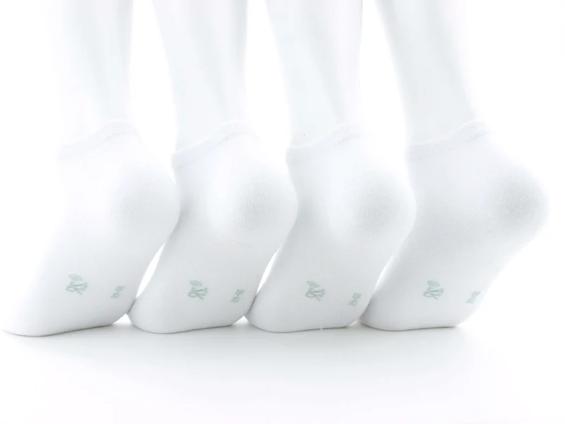 4 Paar Sneaker Socken weiß