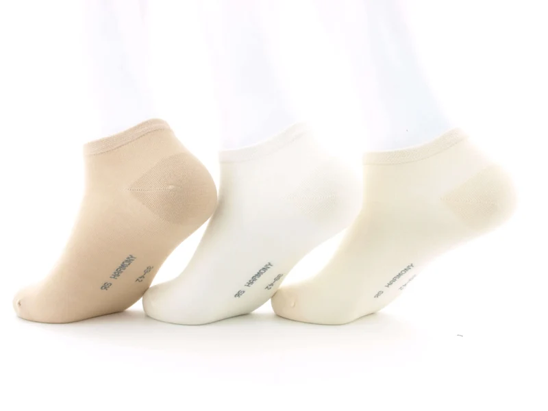 3 Paar Sneaker Socken Damen Beigetöne
