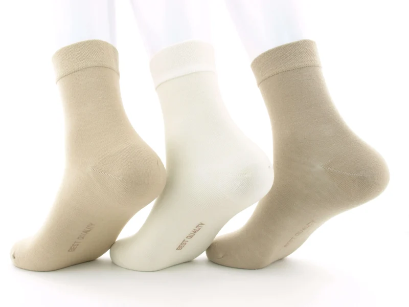 3 Paar Kurzsocken Herren Beigetöne