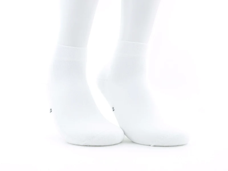 2 Paar Kurzschaftsocken Frotteesohle weiß
