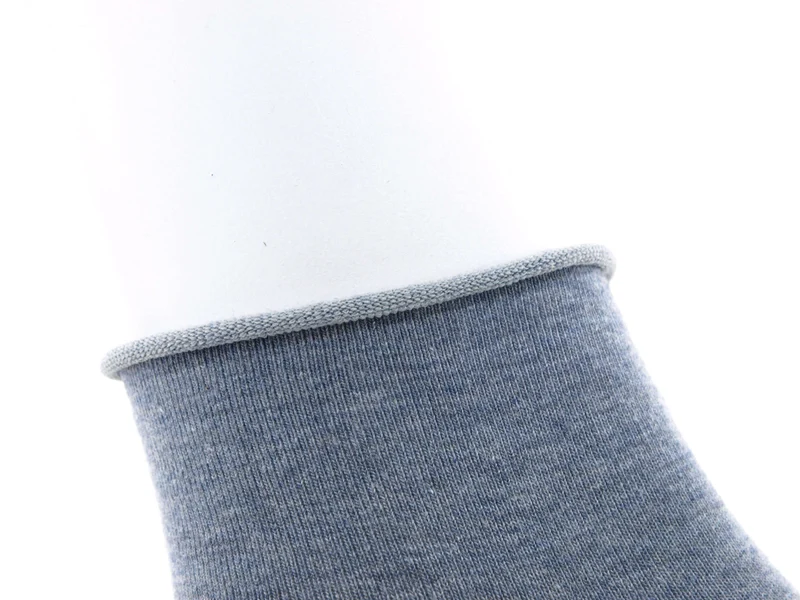 3 Paar Kurzschaftsocken Rollrand Jeanstöne