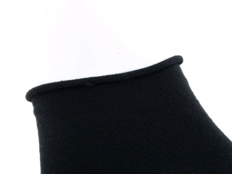 3 Paar Kurzschaftsocken Rollrand schwarz