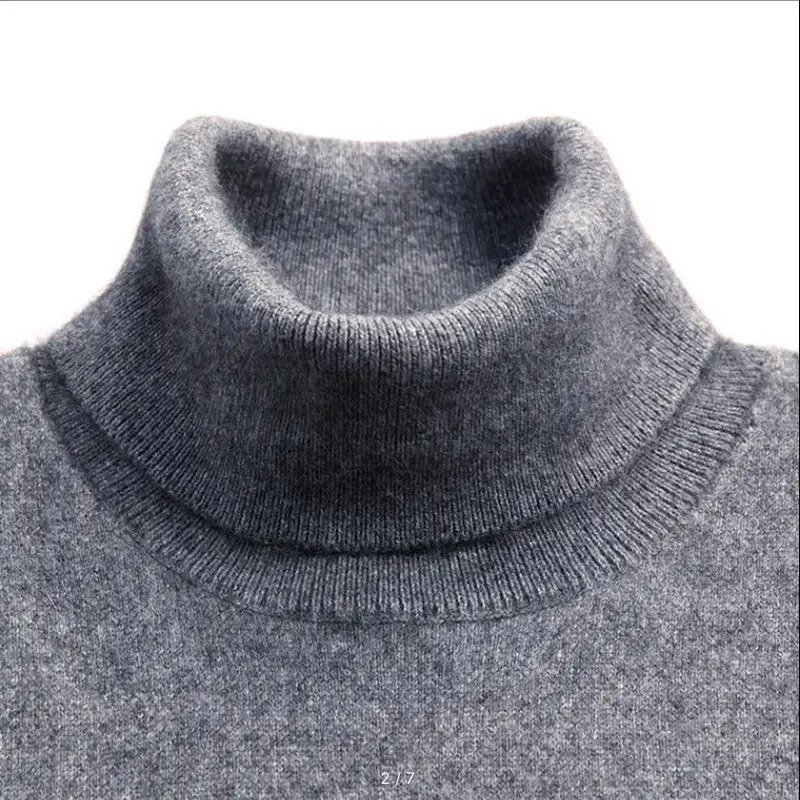Herren Rollkragen Pullover Sweatshirt Leichter Pulli Sweater Shirt Langarmshirt