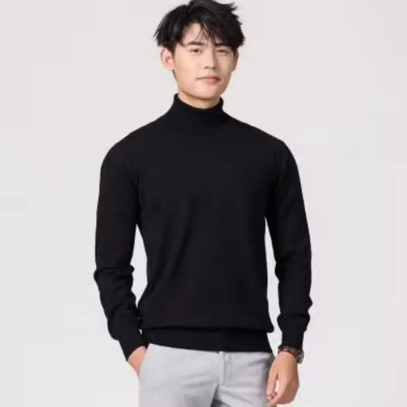 Herren Rollkragen Pullover Sweatshirt Leichter Pulli Sweater Shirt Langarmshirt
