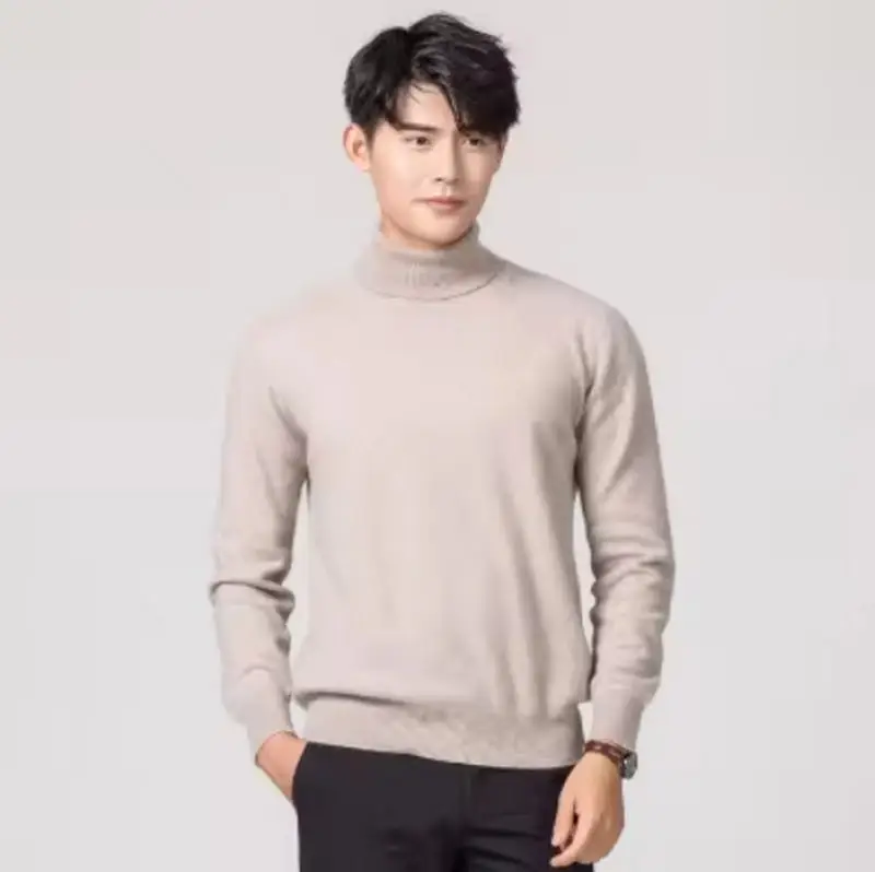 Herren Rollkragen Pullover Sweatshirt Leichter Pulli Sweater Shirt Langarmshirt