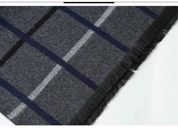 Herren Schal Winterschal Stola Schlauchschal Halstuch Wollschal Strickschal Loop