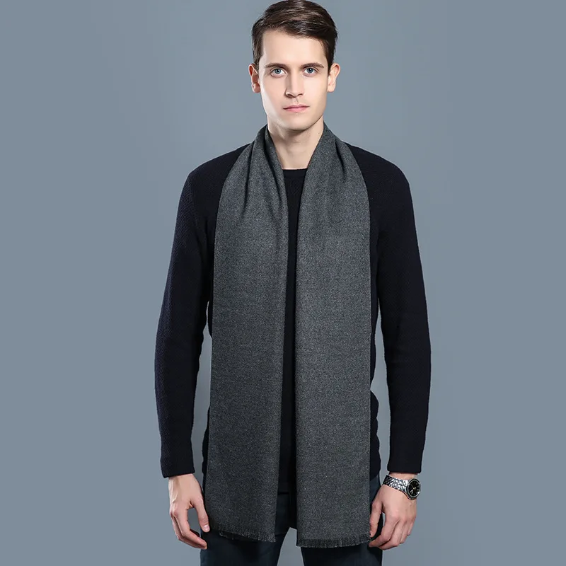 Herren Schal Winterschal Stola Schlauchschal Halstuch Wollschal Strickschal Loop