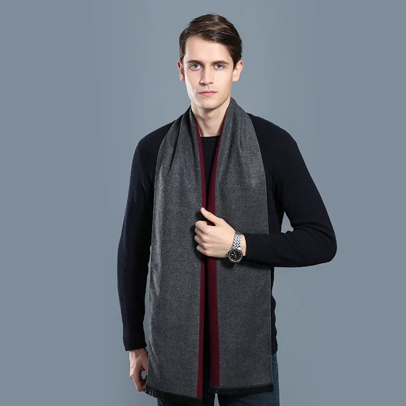 Herren Schal Winterschal Stola Schlauchschal Halstuch Wollschal Strickschal Loop
