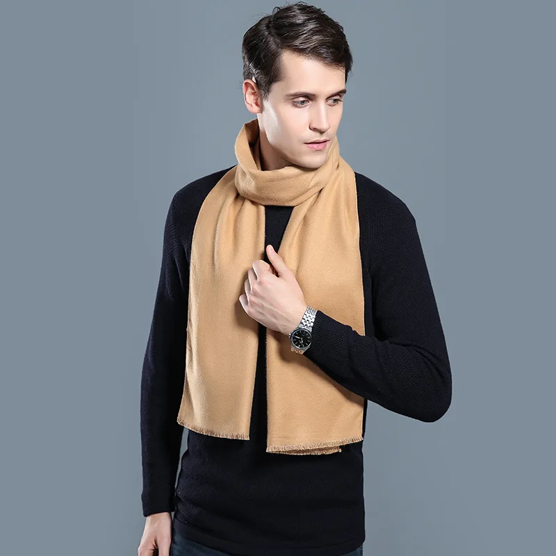 Herren Schal Winterschal Stola Schlauchschal Halstuch Wollschal Strickschal Loop