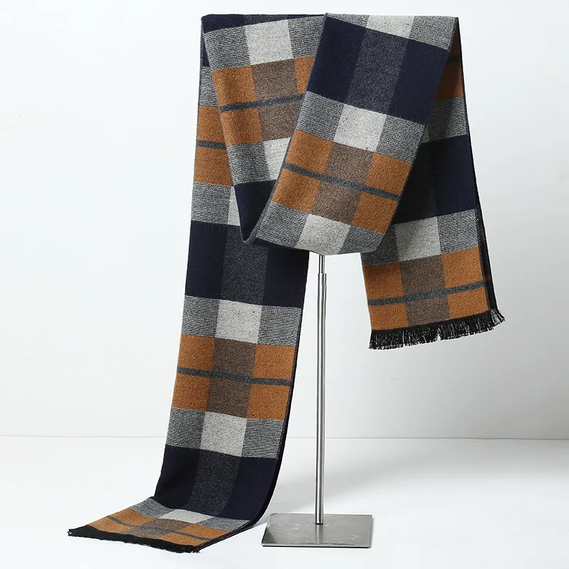 Herren Schal Winterschal Stola Schlauchschal Halstuch Wollschal Strickschal Loop