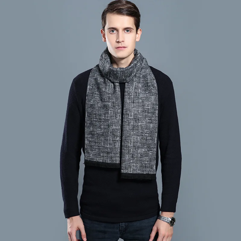 Herren Schal Winterschal Stola Schlauchschal Halstuch Wollschal Strickschal Loop