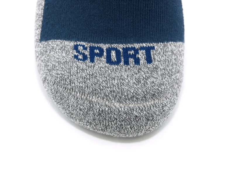 2 Paar Sportsocken Premium Frotteesohle blau/schwarz