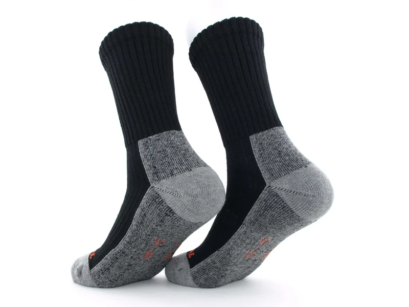 2 Paar Trekkingsocken mit Baumwolle schwarz